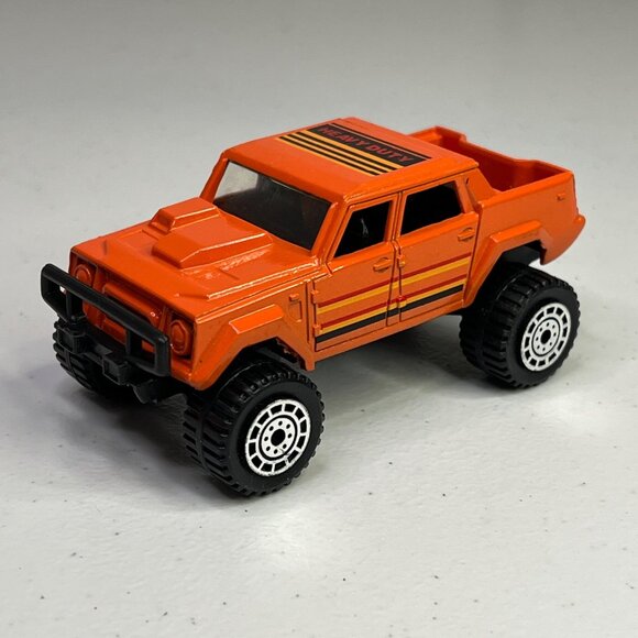 Tootsietoy Vintage 1990 Lambo 002 Heavy Duty Orange Diecast Model Truck - Picture 3 of 10